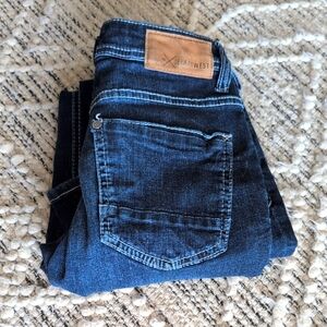 Depart West Dark Wash Jeans Buckle Jeans Trouper 26x32 BKE Like new